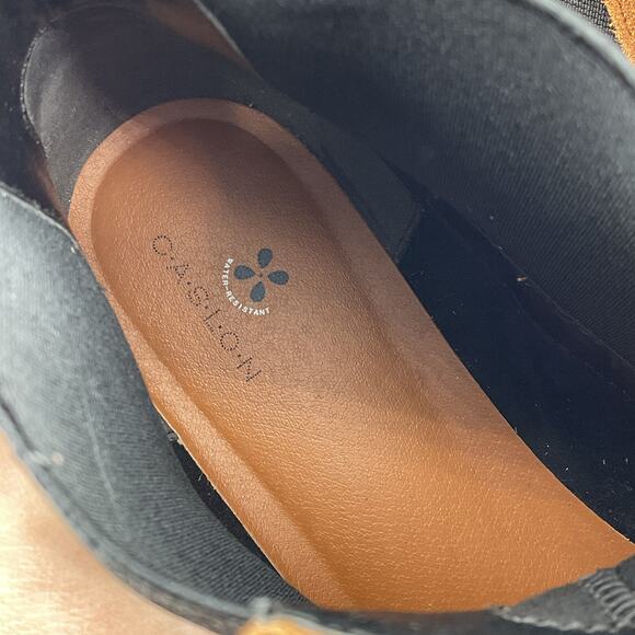 Caslon Women’s Miller Water Resistant Lug Chelsea Boots Brown Size 11M - Picture 6 of 11